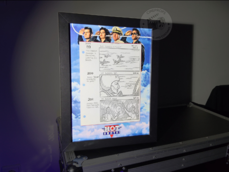 objet de film original Hot Shots storyboard screen used Movie props cineprops cinéma